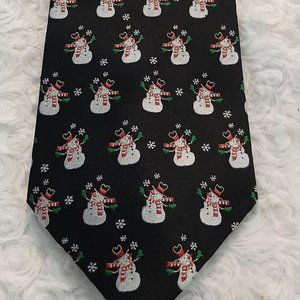 Hallmark Snowman Christmas Winter holiday Tie Christmas Grandpacore